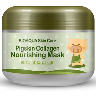 Питательная коллагеновая маска Pigskin Collagen BIOAQUA - 100г. (копия)