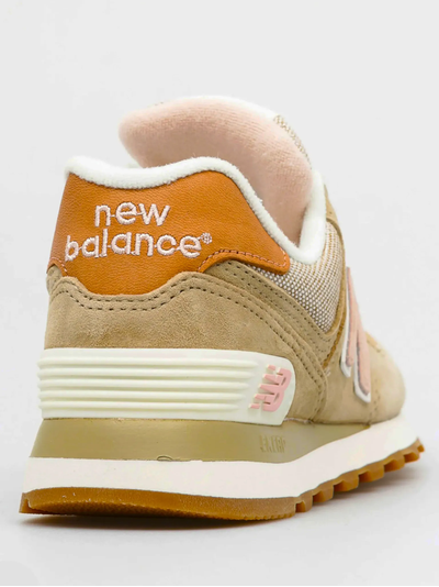 New Balance 574 Beige and Pink женские