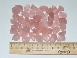 Кварц розовый, галтовка в ассортименте, Намибия (15-20 мм, 2-3,5 г) №7901