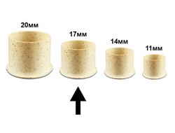 Колпачки с плоским основанием BRONC Biodegradable Ink Caps 17 мм (100 шт.)
