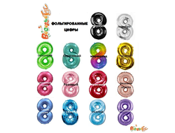 шар с гелием 40"/107 см цифра