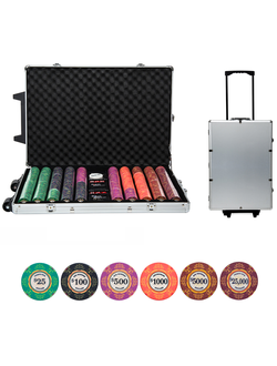 НАБОР ДЛЯ ПОКЕРА  "LUXURY CERAMIC" НА 1000 ФИШЕК