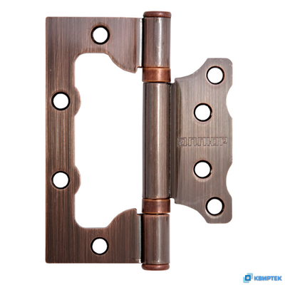 Петля дверная накладная без врезки (бабочка) медь купить в Челябинске | КВИРТЕК
