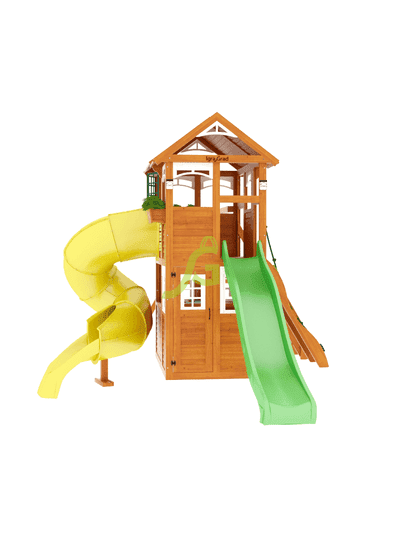 Детская площадка IgraGrad Клубный домик 2 с трубой Luxe