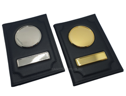 Кожаная обложка для автодокументов, обложка для авто документов с металлическими вставками