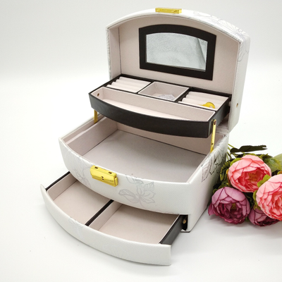 Шкатулка для ювелирных изделий,  22,5 х 16 х 13,5 см (7 цветов)