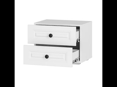 Тумба прикроватная Софт ТБ-12 белый/эмаль белая