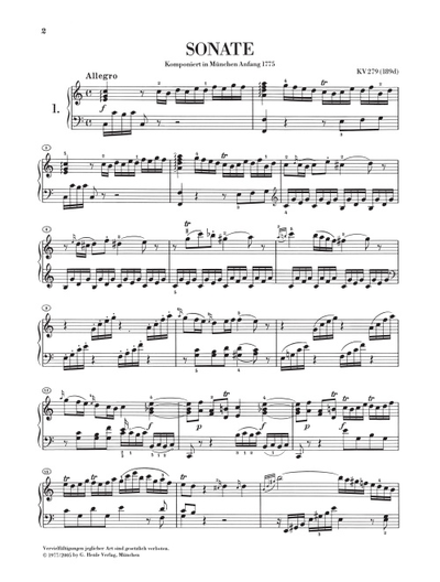 Моцарт. Сонаты для фортепиано, I том (№1-9)