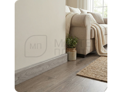 Плинтус с кабель-каналом Comfort Classic 80 80х16х2200 мм. Дуб серый 406