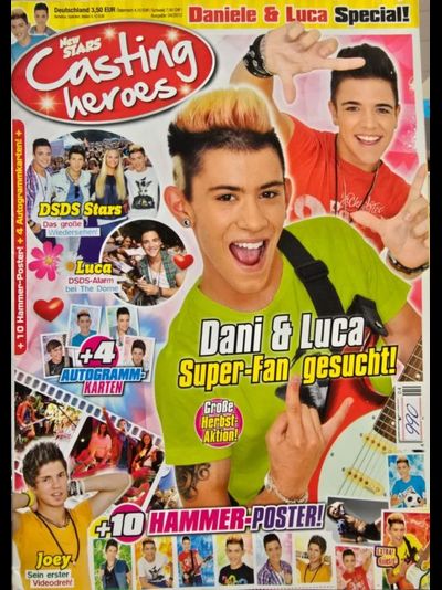 New Stars Casting Heroes Magazine Issue 4 2012 Dani, Luca, Joey, DSDS Inside, intpressshop