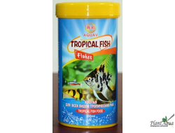 AQUAV Tropical Fish Flakes 250мл - Универсальный корм в хлопьях для всех видов тропических рыб