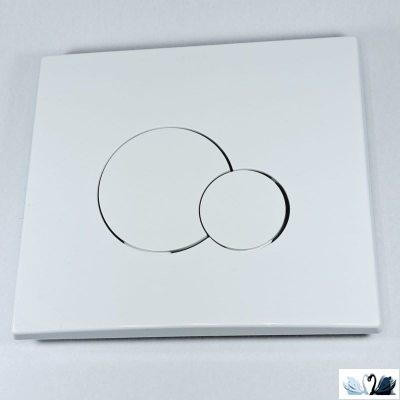 Комплект ПЭК Santek Нео rimless 1.WH50.1.758. Инсталляция с кнопкой (белый, глянец) и подвесной безободковый унитаз с сиденьем микролифт