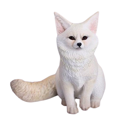 Толстенькая лисичка (белая) - Коллекционная ФИГУРКА 1/6 scale Fox Figurine (JXK241B) - JXK
