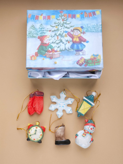 Комплект ёлочных игрушек "Рождественская ночь"