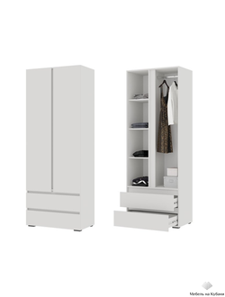 Хелен ШК 01 шкаф 2х створчатый Белый