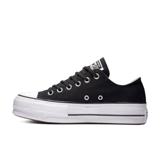 Кеды Converse All Star Low Top на платформе черные