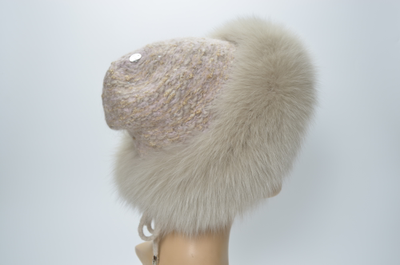 Vizio Collezione шапка с мехом песца