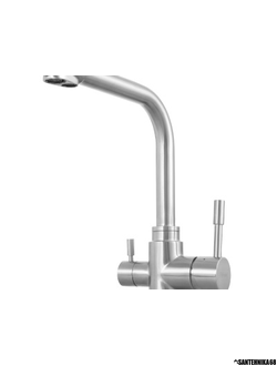 Смеситель для кухни из нержавеющей стали с подключением к фильтру с питьевой водой Lemark Expert LM5061S