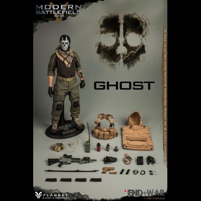 Саймон "Гоуст" Райли (Призрак, Ghost, Call of Duty Modern Warfare 2019) КОЛЛЕКЦИОННАЯ ФИГУРКА 1/6 scale MODERN BATTLEFIELD END WAR V GHOST (FS-73030) - FLAGSET