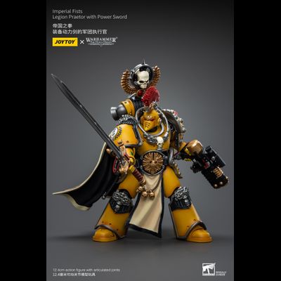 Претор Имперских Кулаков (Warhammer Horus Heresy) - КОЛЛЕКЦИОННАЯ ФИГУРКА 1/18 Imperial Fists Legion Praetor with Power Sword (JT9138) - JOYTOY