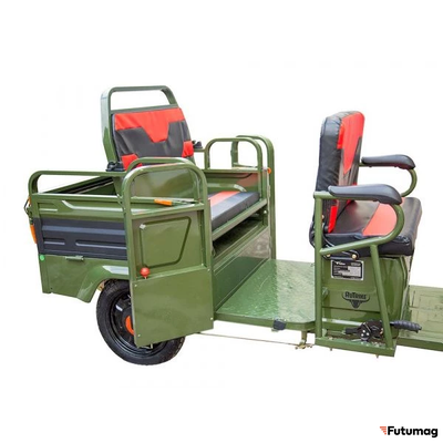 Грузовой электротрицикл Rutrike Вояж-П 1200 Трансформер 60V800W зеленый