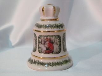 Колокольчик h-9см &quot;Звери  на снегу&quot;