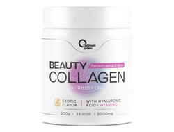 (Optimum System) Beauty Wellness Collagen - (200 гр) - (черная смородина)