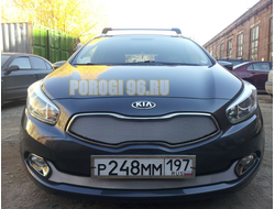 Защита радиатора KIA Ceed II 2012-2015 chrome верх