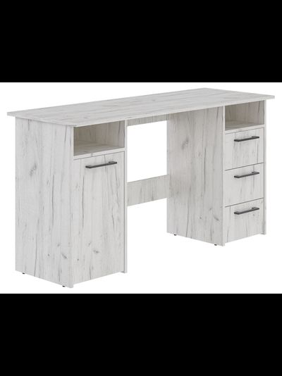 Фронда-9 стол письменный с тумбой и ящиками Крафт светлый