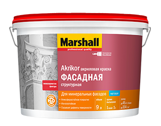 MARSHALL AKRIKOR Краска структурная матовая 9л BC