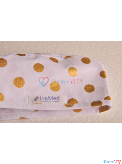 Медицинская шапочка &quot;Золотые блестки&quot;