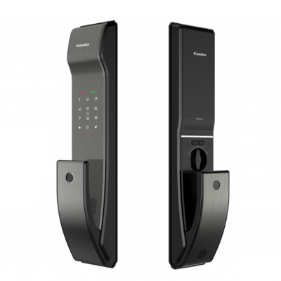 Врезной электронный дверной замок Kaadas K9-5W Black с отпечатком пальца