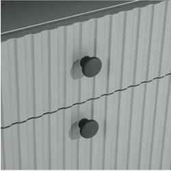 ОЛИВИЯ Тумба ТВ (2000*668*426мм), графит/графит софт