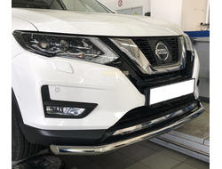 Защита переднего бампера d60 для Nissan X-trail T32 (2018-)