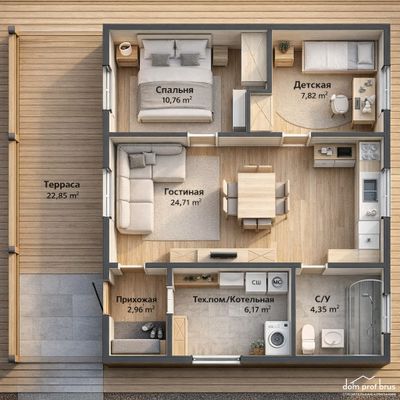 "Семейный" 10 x 9 м