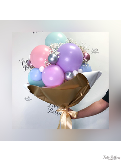 Букет из шариков с гипсофилой