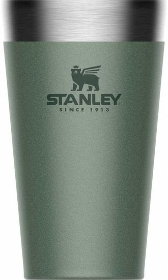 Термостакан STANLEY Adventure Stacking Vacuum Pint, 0.47л, зеленый