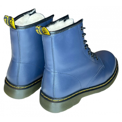 Metallic blue dr martens sales