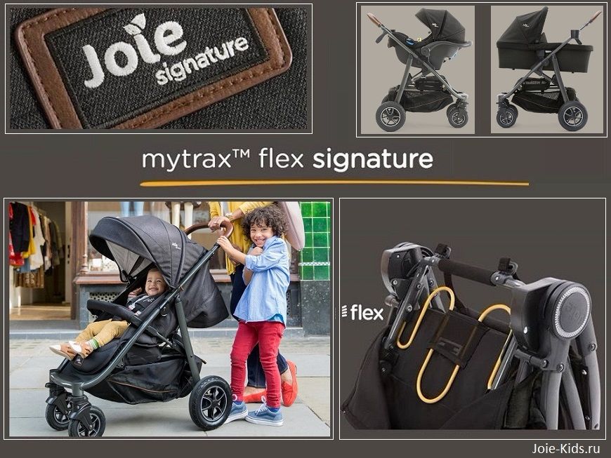 Комплектация серии: Flex Signature прогулочная коляска премиум класса Joie Mytrax