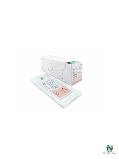 Мононить рассасывающаяся WEGO PGCL USP 4-0, обратно-режущая игла 3/8 19 мм, 75 см (артикул Q43193-75) — синтетический шовный материал