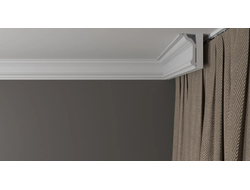 Потолочный плинтус DECOR-DIZAYN DD502, из дюрополимера, под покраску, ударопрочный, 2 метра