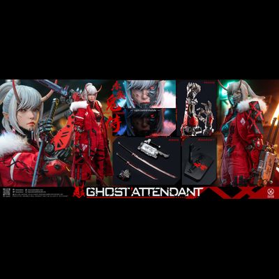 ПРЕДЗАКАЗ - Девушка-киборг (в красном) - Коллекционная фигурка 1/6 Ghost Attendant Red Remains (GS-002) - POPCOSTUME  ?ЦЕНА: 31900 РУБ.?