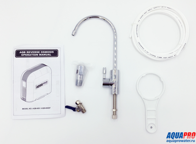Безбаковая система обратного осмоса AquaPro AQB-600DF с дисплеем загрязненности картриджей