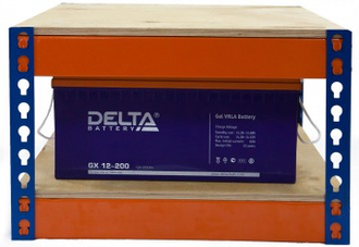 Стеллаж Delta 2П-120/150 для 2 шт. аккумуляторов по 120-150 А*ч (фото 2)