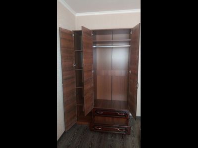 ШР-3 (пл./бел.) 2 больш. ящика с зеркалом (Браво мебель)