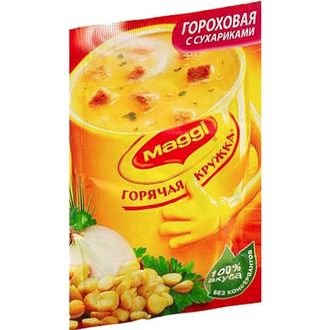 Суп Магги горячая кружка гороховый с сухариками 19/20 г.