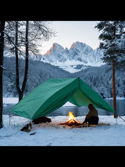 Тент Тарпаулин укрывной 15х20 м, 90 г/м2, шаг люверсов 1 м