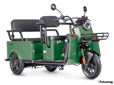 Электротрицикл Wanshida LC-F200 60V 1000Вт зеленый