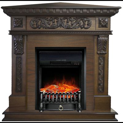 Угловой электрокамин Verona AO с очагом Fobos