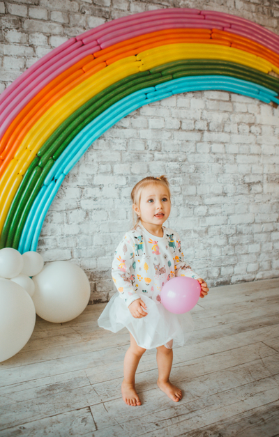 Оформление детского дня рождения в стиле "Радуга" "№ 1463